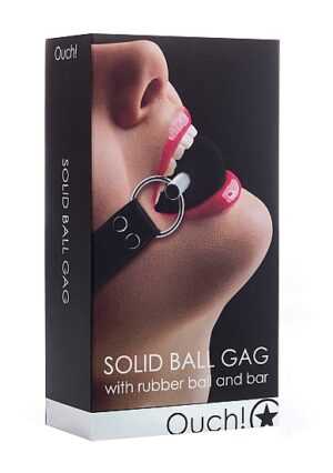 Solid Ball Gag - Black - Afbeelding 3