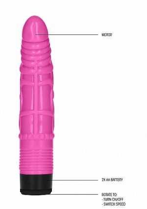 GC - 8 Inch Slight Realistic Dildo Vibe - Pink - Afbeelding 4