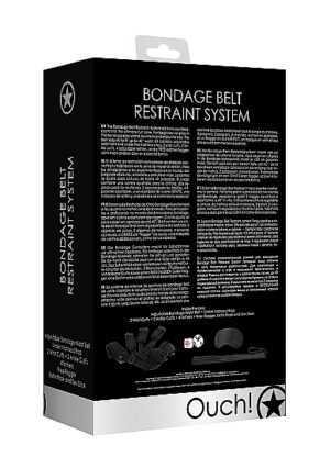 Bondage Belt Restraint System - Black - Afbeelding 4