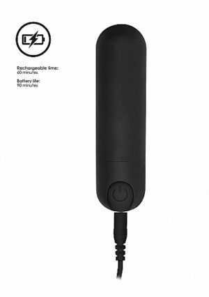 7 Speed Rechargeable Bullet - Black - Afbeelding 8