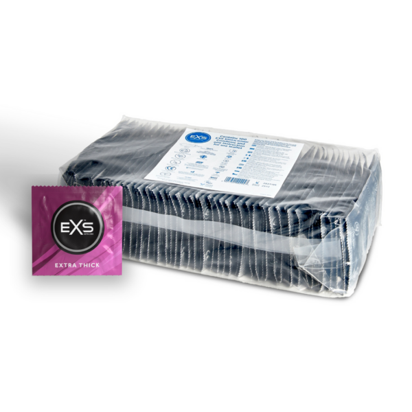 exs extra safe condoms 100 pack