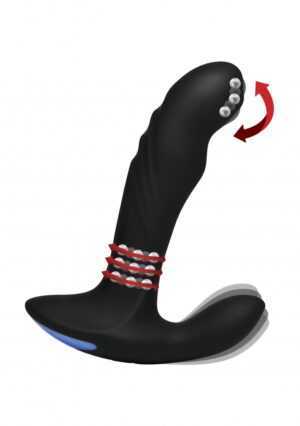 17X P-TRIGASM 3-in-1 Silicone Prostate Stimulator - Black - Afbeelding 3