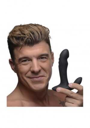 17X P-TRIGASM 3-in-1 Silicone Prostate Stimulator - Black - Afbeelding 4