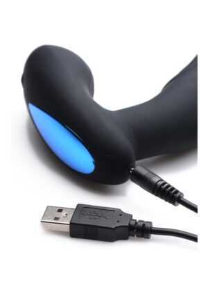 7x P-Thump Tapping Prostate Vibe with Remote Control - Black - Afbeelding 7