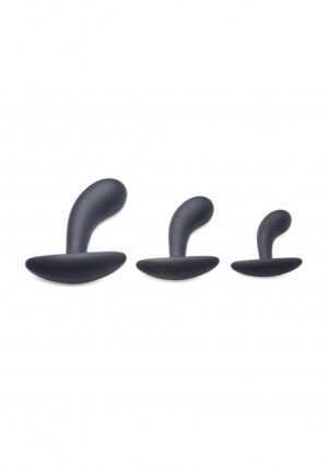 Dark Delights 3 Piece Curved Anal Trainer Set - Black - Afbeelding 3