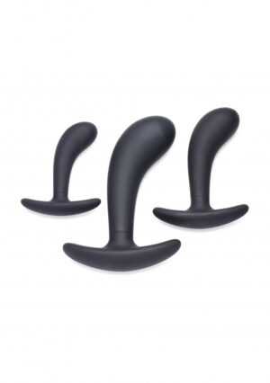 Dark Delights 3 Piece Curved Anal Trainer Set - Black - Afbeelding 4