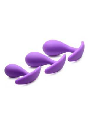 Booty Poppers Silicone Anal Trainer Set - Purple - Afbeelding 5