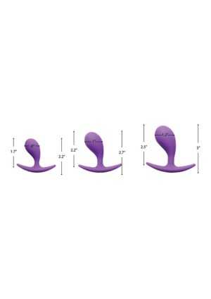 Booty Poppers Silicone Anal Trainer Set - Purple - Afbeelding 6