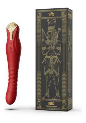 King Vibrating Thruster - Wine Red - Afbeelding 9