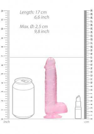 6" / 15 cm Realistic Dildo with Balls - Afbeelding 3