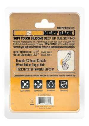 Meat Rack Cock Ring - Yellow - Afbeelding 3