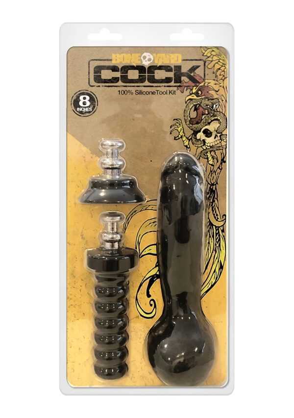 Boneyard Cock - 8 inches - Black