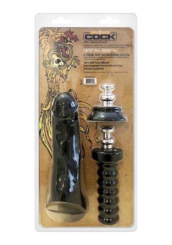 Boneyard Cock - 8 inches - Black