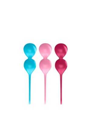 V Balls Kegel Set of 3 - Turquoise/Red/Pink - Afbeelding 4