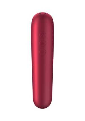 Dual Love Air Pulse Vibrator - Red