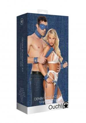 Denim Bondage Kit - Tough Denim Style - Blue