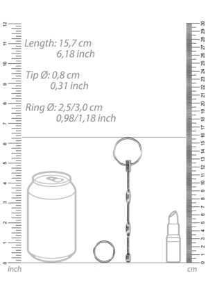 Urethral Sounding - Ribbed Plug With Ring - Afbeelding 3