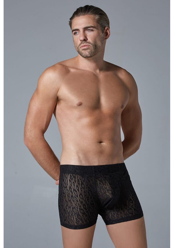 Leopard Boxer  - Black - S/M