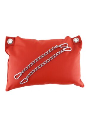 Leather pillow - Red