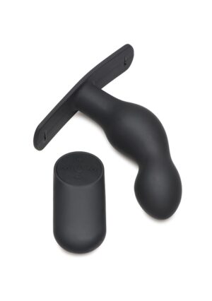 P-Spot Plugger 28X Silicone Prostate Plug with Harness and Remote Control - Afbeelding 3