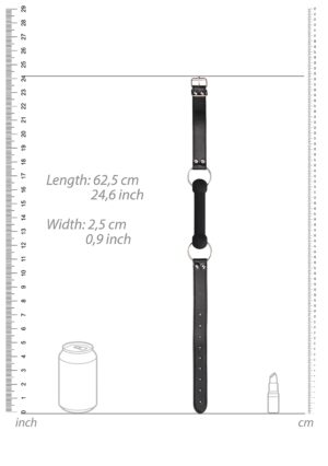 Silicone Bit Gag - With Adjustable Bonded Leather Straps - Afbeelding 4