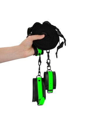 Bed Bindings Restraint Kit - GitD - Neon Green/Black - Afbeelding 6