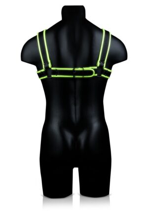 Chest Bulldog Harness - GitD - Neon Green/Black - L/XL - Afbeelding 6