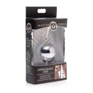 Oppressor's Orb 8 Oz Ball Weight with Connection Point - Silver