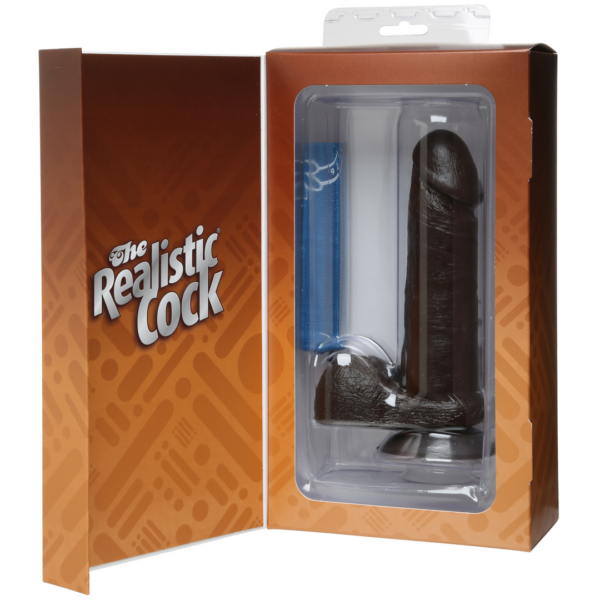 The Realistic Cock - Vac-U-Lock Suction Cup - 6 Inch - Black