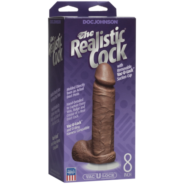 Realistic Cocks -  8 Inch - Mullato