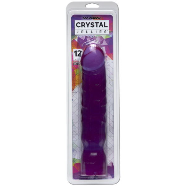 Big Boy Dong Crystal Purple Jellie 12inch (30x6cm)