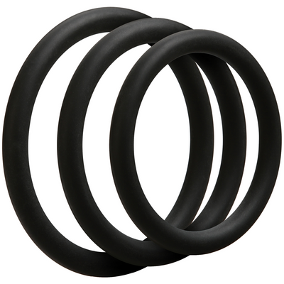 OptiMALE C-Ring 3 Set Black Thin