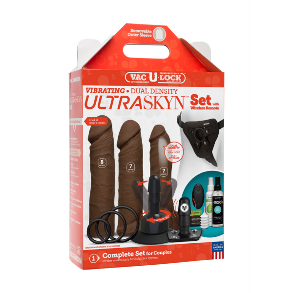 Vibrating Dual Density ULTRASKYN - Chocolate