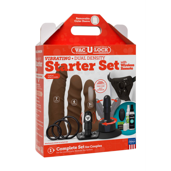 Vibrating Dual Density Starter Set - Chocolate