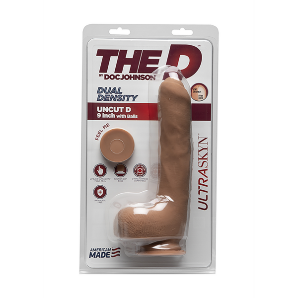 Uncut D - 9 Inch with Balls - ULTRASKYN - Caramel