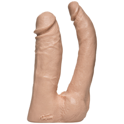 The Naturals - 5 inch Double Penetrator - White