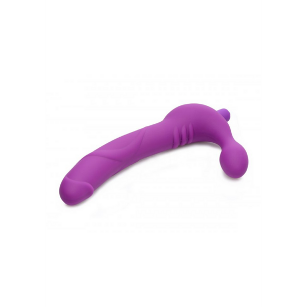 ROYAL REVOLVER Vibrating Silicone Strapless Strap On - Purpl